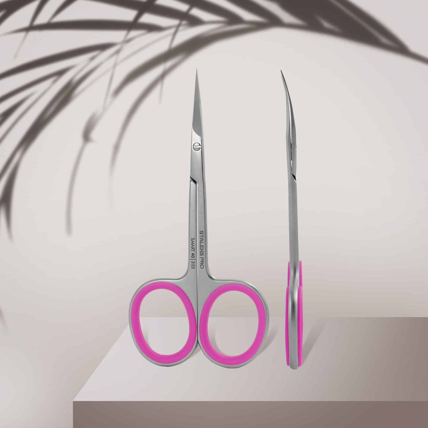 Tijeras para Cutícula Staleks Pro Smart 40 Tipo 3 | Diseño Ergonómico con Mangos de Silicona