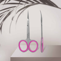 Tijeras para Cutícula Staleks Pro Smart 40 Tipo 3 | Diseño Ergonómico con Mangos de Silicona
