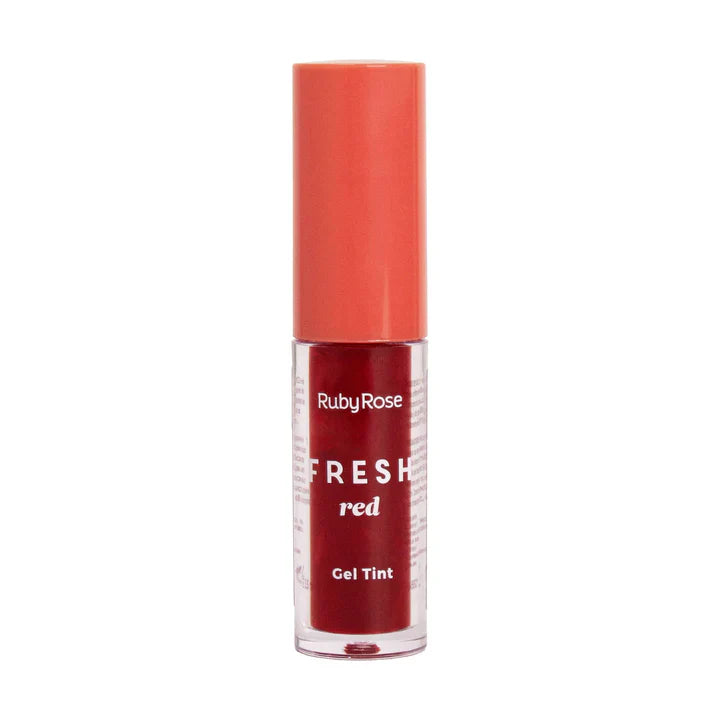 Tinta Labial Ruby Rose Gel Tint | Tono Fresh Red | Color Natural y Larga Duración