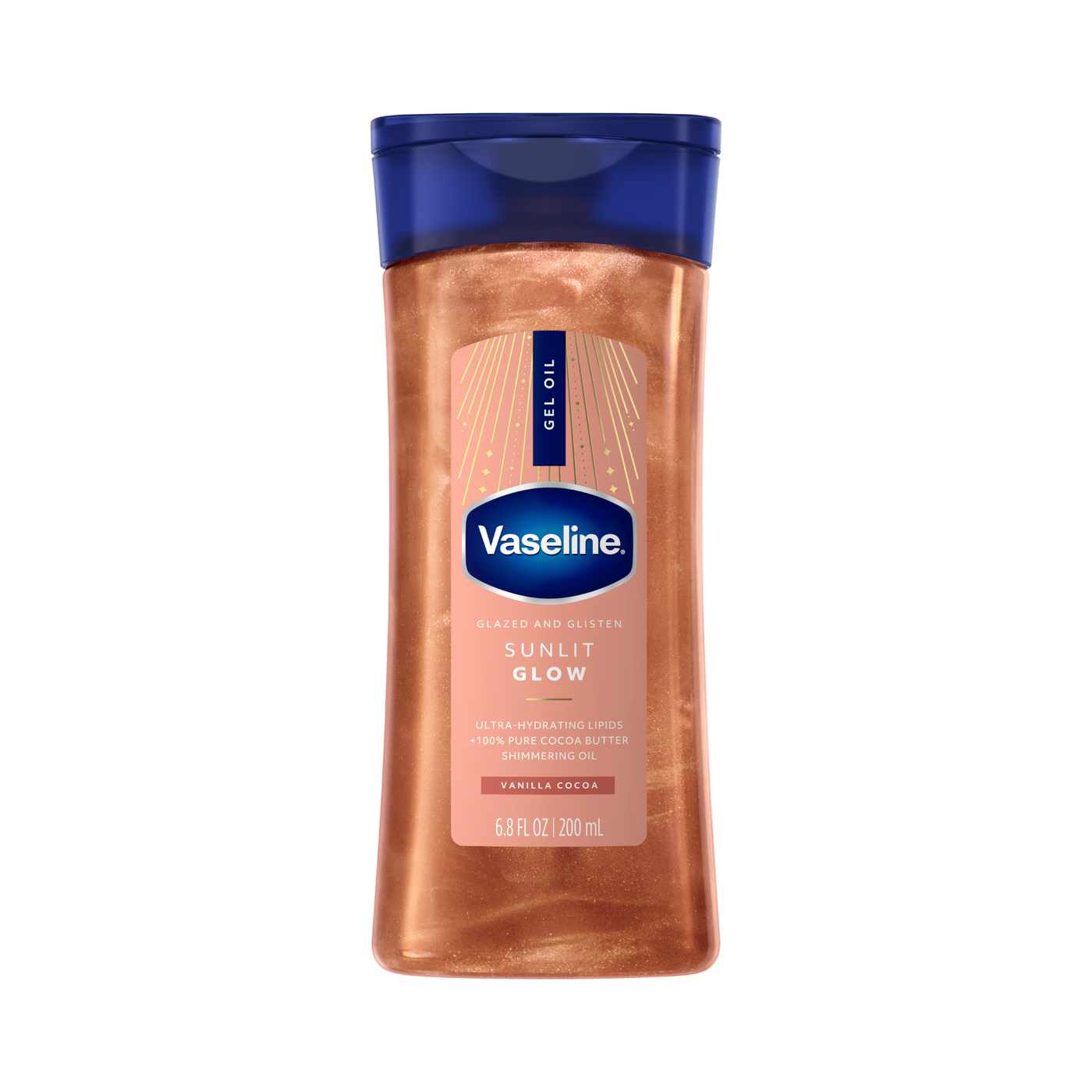 Vaseline Gel Oil Sunlit Glow | Hidratación con Manteca de Cacao y Efecto Brillante